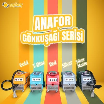 SAFRAN ANAFOR 12 17 PRO Koltuk Yıkama Makinası Rengarenk Gökkuşağı Serisi