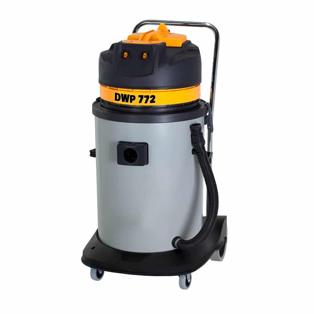 Sanayi Tipi Elektrik Süpürgesi 2 Motorlu 2400 Watt, Plastik Kazanlı, Full Aparatlı, PAK 772 P