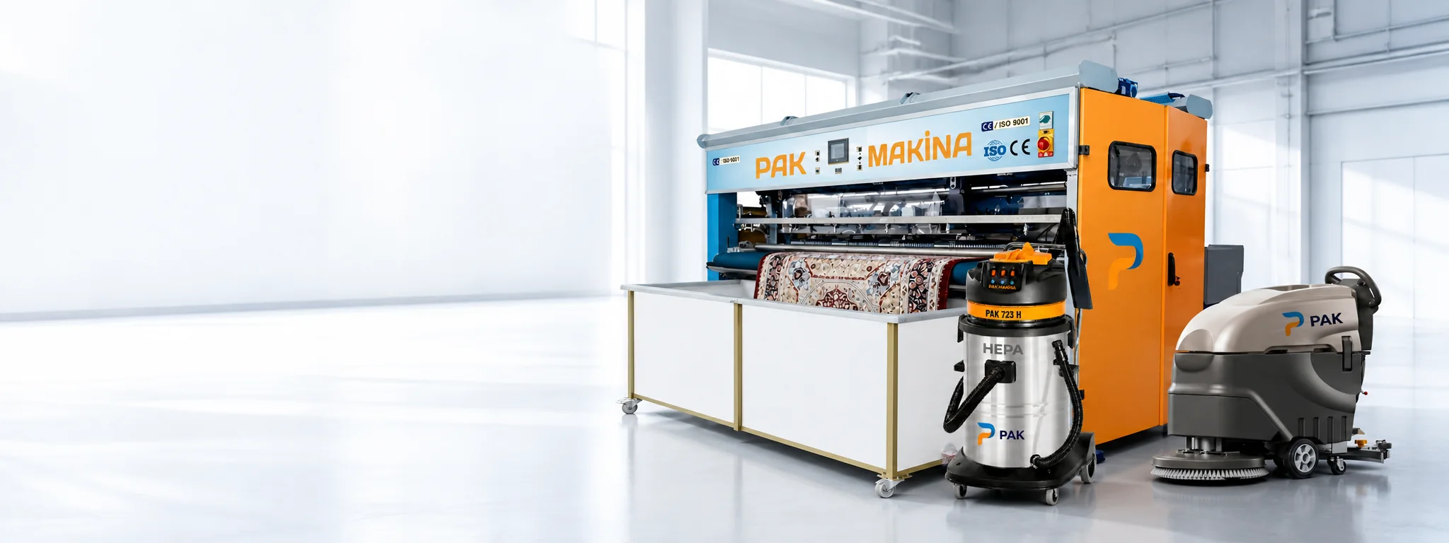 Endüstriyel Temizlik Makineleri ve Halı Yıkama Çözümleri | PAK Makina
